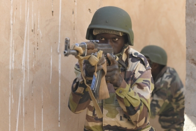 Liberian soldiers fighting in Mali. PA Images