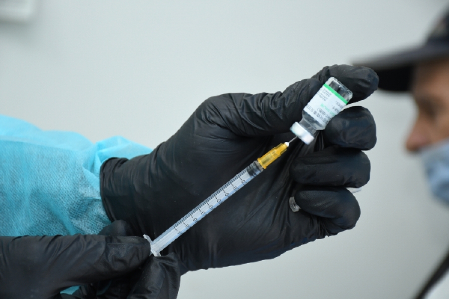 A medical worker prepares a Covid-19 vaccine in Rabat, Morocco. PA Images