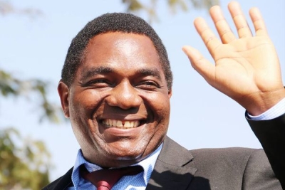 Zambia&#039;s new president Hakainde Hichilema.