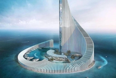 Architect image: Zanzibar&#039;s proposed new 70-storey skyscraper will be the second tallest in Africa.