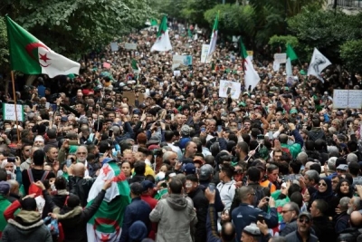 A 2019 protest in Algeria.